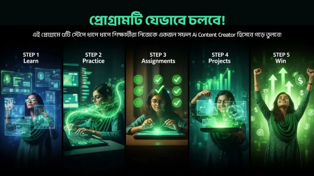 ৫টি-স্টেপে-ধাপে-ধাপে-শিক্ষার্থীরা-নিজেকে-একজন-সফল-Ai-Content-Creator-হিসেবে-গড়ে-তুলবে-Desktop-Mode